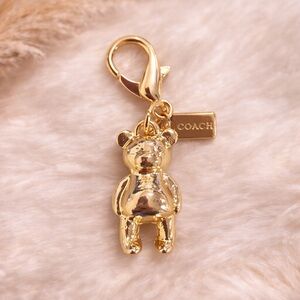 Bear Coach Bag Tag Keychain